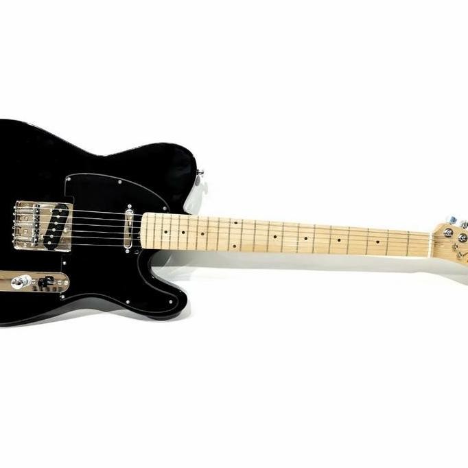 TERBARU FENDER TELECASTER HITAM GITAR ELEKTRIK - BONUS TAS & KABEL JACK ORIGINAL