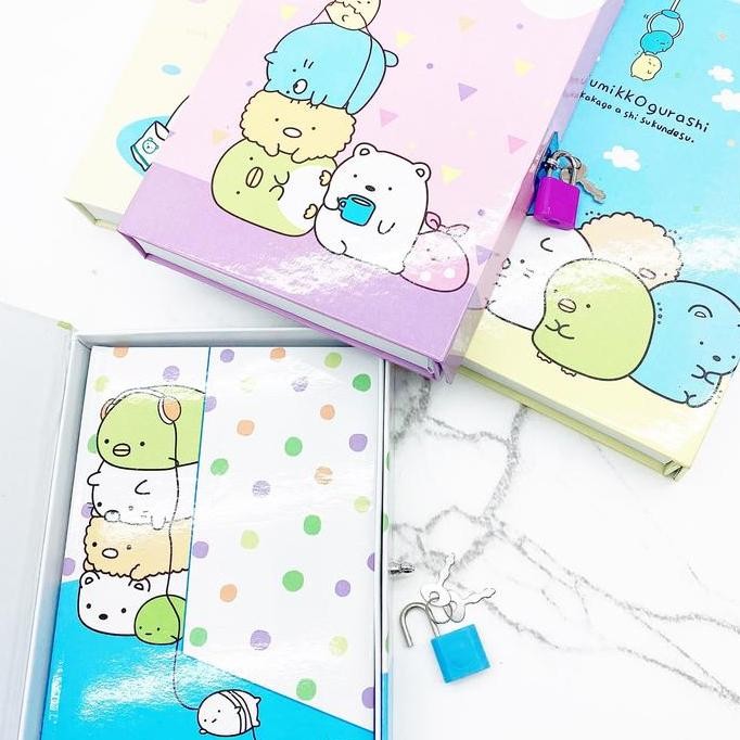 

Tersedia Diary Kunci Sumikko Gurashi Lucu Unik Anak