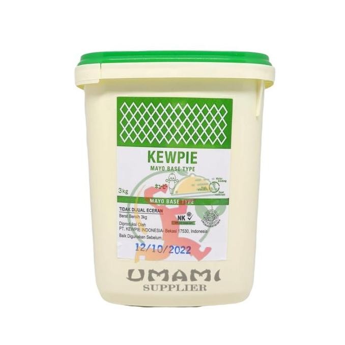 

Tersedia Kewpie Mayo Base Type 3 Kg - Saus Salad Mayonnaise Dasar
