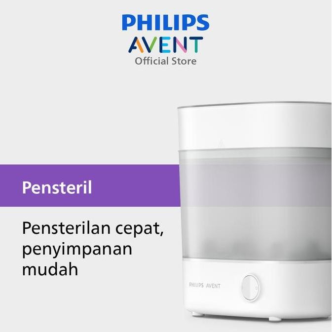 Philips Avent | Sterilizer | Alat Steril Botol Susu Bayi | Terbukti Hilangkan 99,9% Kuman | SCF291/0