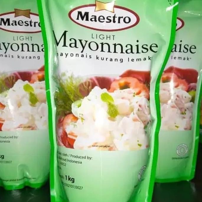 

Tersedia Maestro Mayonnaise 1Kg Saus Mayonais Lembut Serbaguna