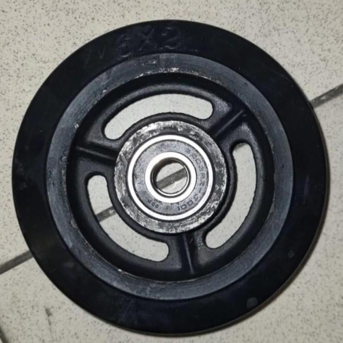 RODA TROLI KARET HEAVY DUTY 6 INCH WHEEL ONLY ORIGINAL DAN TERPERCAYA