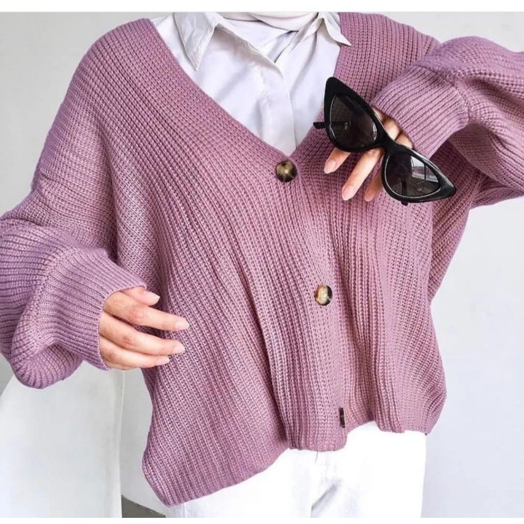cardigan rajut ld 110-120