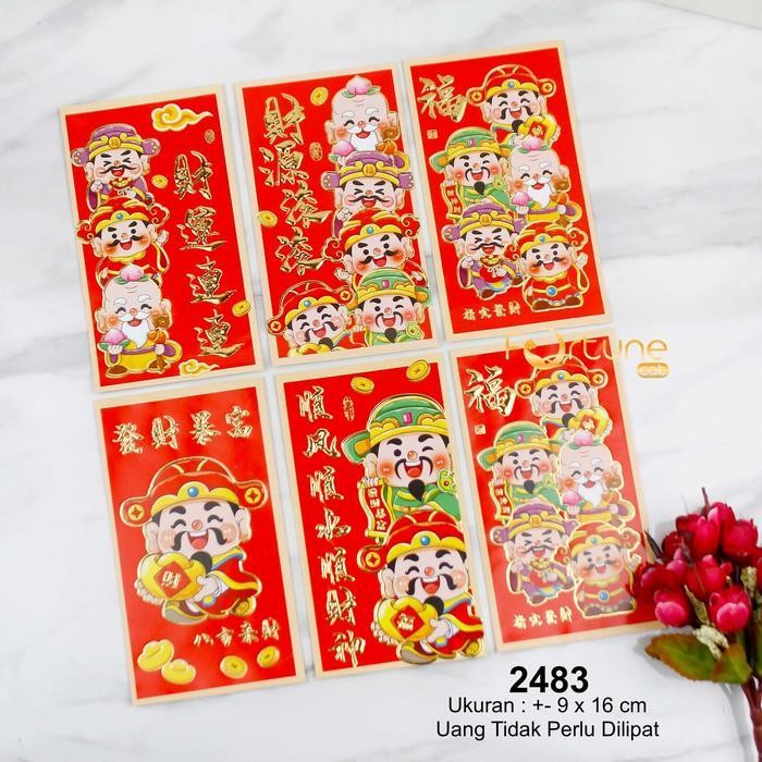 

LFM Angpao Kertas Imlek 2026 Kuda Panjang Tipis Tebal Isi 6 Lembar Gambar Campur Terbaru