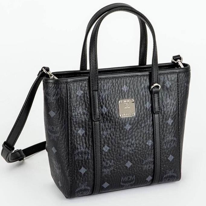 Ready Mcm Toni Visetos Mini Tote Bag Black
