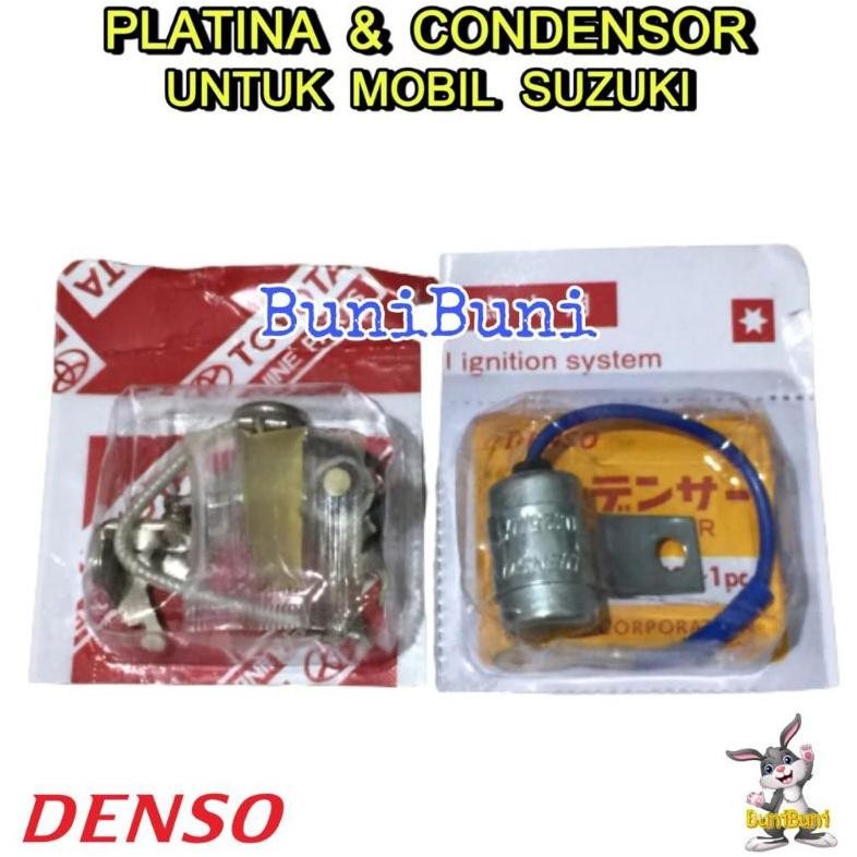 DF108 - PLATINA CONDENSOR SET Untuk Mobil SUZUKI CARRY EXTRA 1.0 ST100 Dan JIMNY KATANA