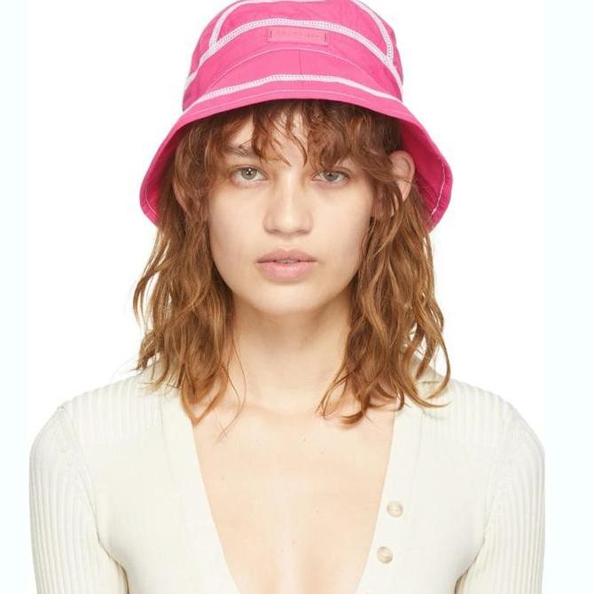 Jacquemus Pink 'Le Bob Frescu' Bucket Hat Authentic