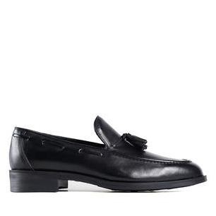 Prabu - Sepatu Kulit Slip On Pria Cala 2.0 Black-Hitam Loafers Flat Shoes LM
