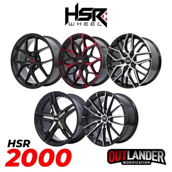 VELG MOBIL RING 14 HINGGA RING 22 HSR WHEEL - HSR2000 ORIGINAL DAN TERPERCAYA