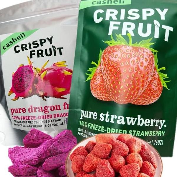 

Casheli Bundle 100G Freezedried Dragon Fruit 50G Freezedried Strawberry 50G Makanan Manis Freeze Dried Food Sna Cemilan Chips Snas