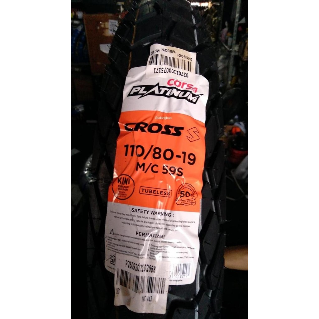 Ban Luar Cross S 110 80 19 Corsa Platinum Motor Cross