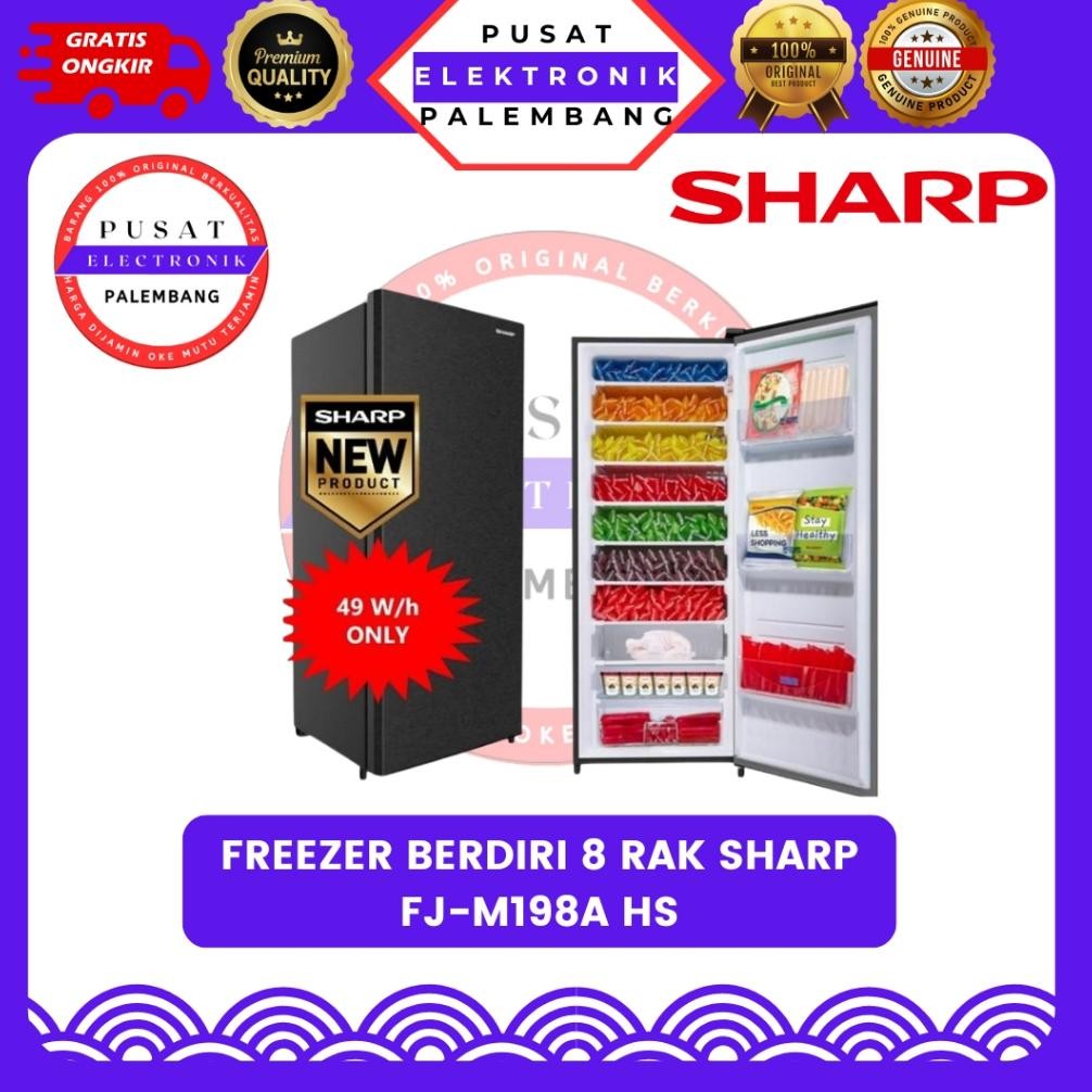 Promooo KULKAS FREEZER PEMBUAT ES BATU 8 RAK SHARP FJ-M198A HS KULKAS FREEZER PALEMBANG