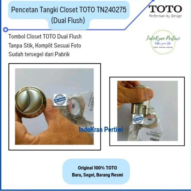 Pencetan Tangki Closet Toto Tn240275 Original Segel Toto / Tombol Closet Duduk Toto Dualflush
