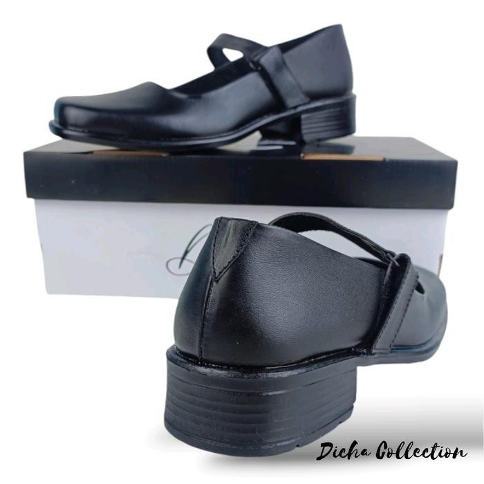 Ds Sepatu Pantofel Wanita Paskibraka Kulit Sapi