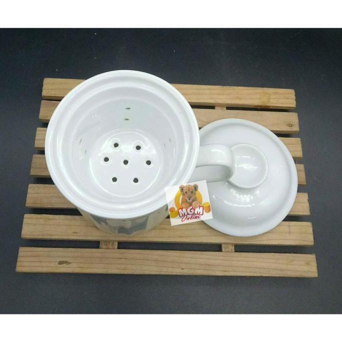 (Allthebest) Mug Tutup Mug Keramik dengan Tutup dan Saringan teh MUG C3194