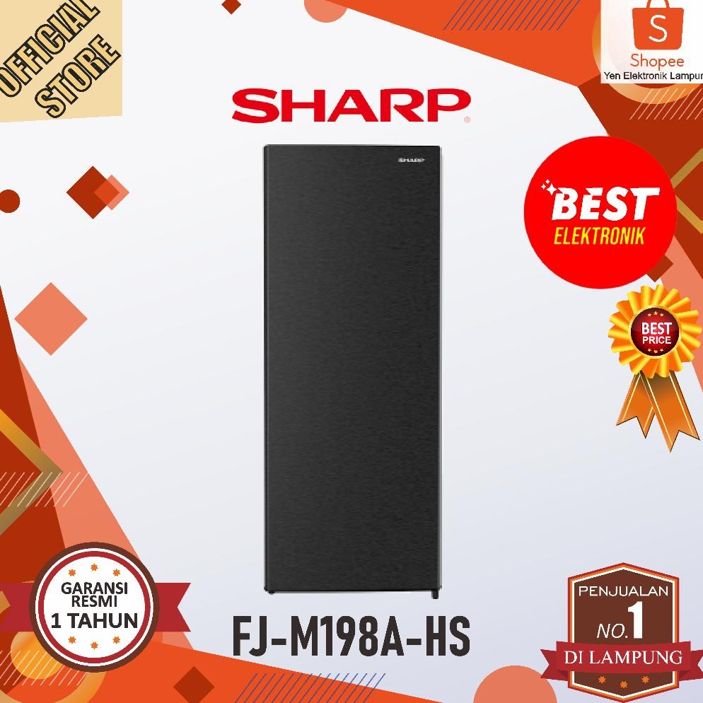 Promooo Freezer SHARP FJ M198A HS Standing Freezer 8 Rak ASI Es Batu Daging