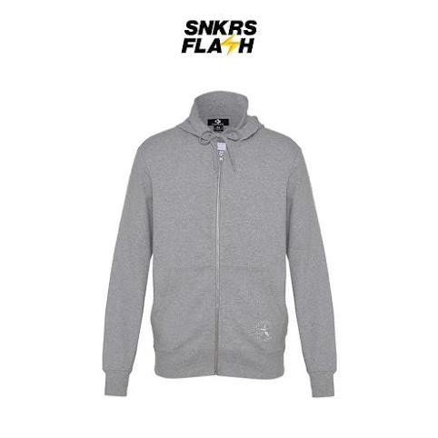 Grosir Jaket Pria Converse Go To Full Zip Hoodie Light Retro Grey Heather - Mj3104022