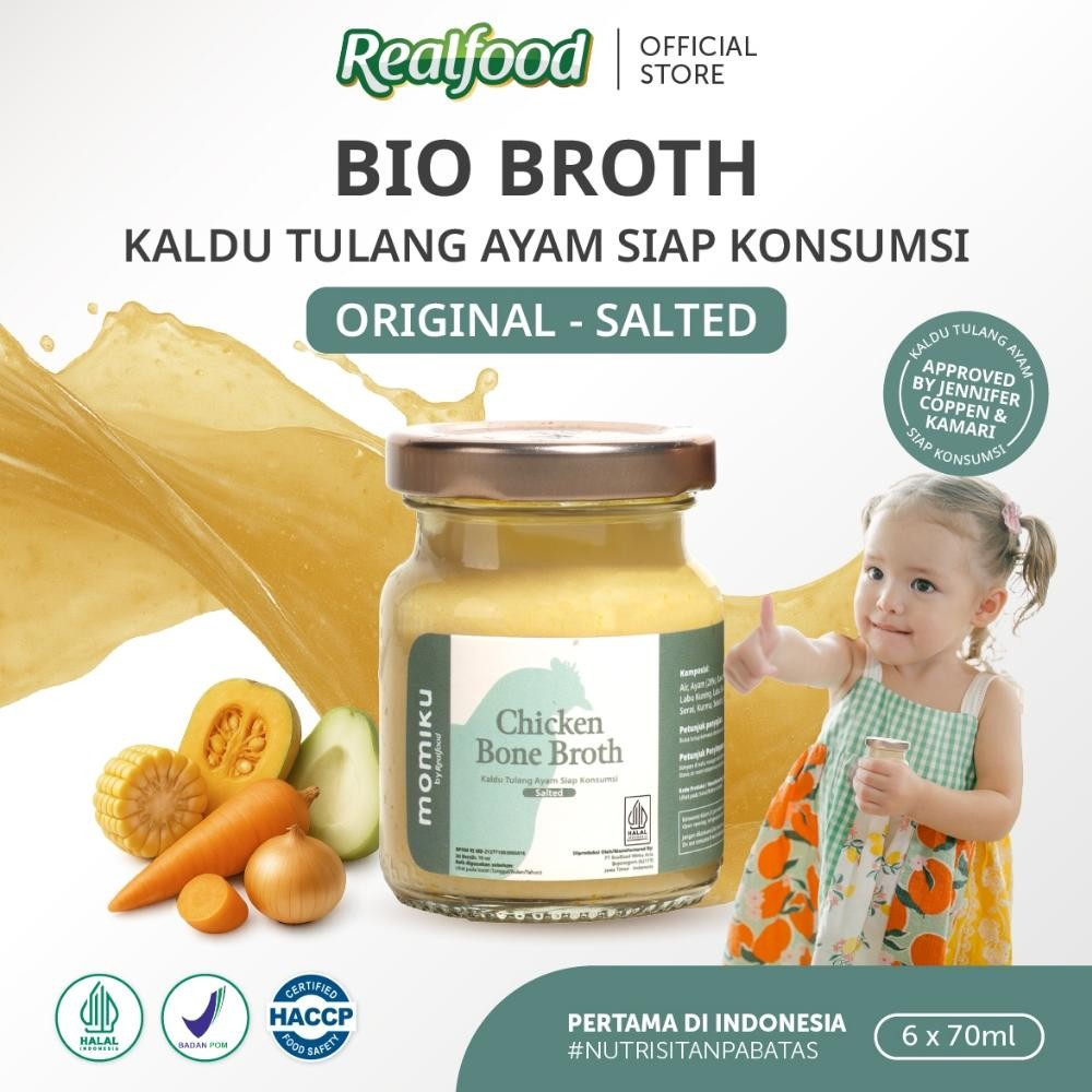 

Terlaris Realfood Momiku Bio Broth I Chicken Bone Broth Salted I Kaldu Tulang Ayam Terhidrolisis