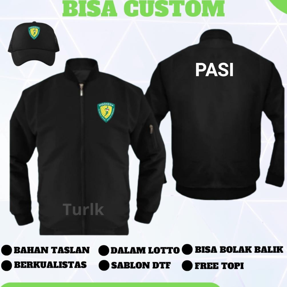 DF176 - Jaket Persatuan Atletik Seluruh Indonesia Jaket Pasi Bomber Custom