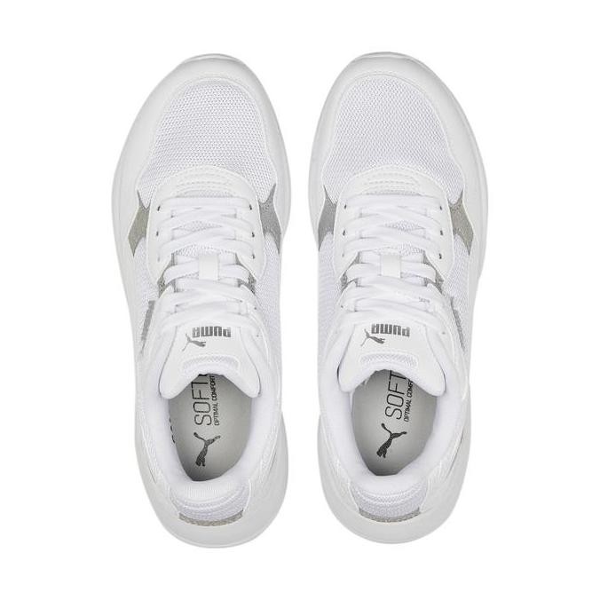 Grosir Puma Sepatu Wanita X-Ray Speed Lite Distressed Sneakers White-White-Silver