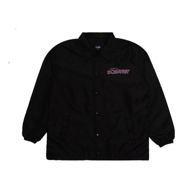 Promo Vish The Scientist Coach Jacket - Jaket Hitam Vish By Nevertoolavish
