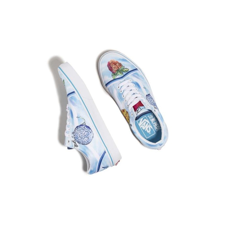 Promo Vans X One Piece Old Skool Devil Fruit True Blue