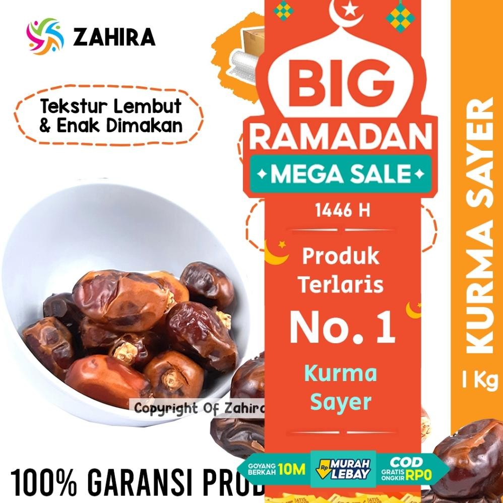 

Hot - Kurma Al Saad SAYER 1KG Premium Gold Emirate Manis Legit Madu Untuk Nabeez Buka Puasa Sukari Mesir ~