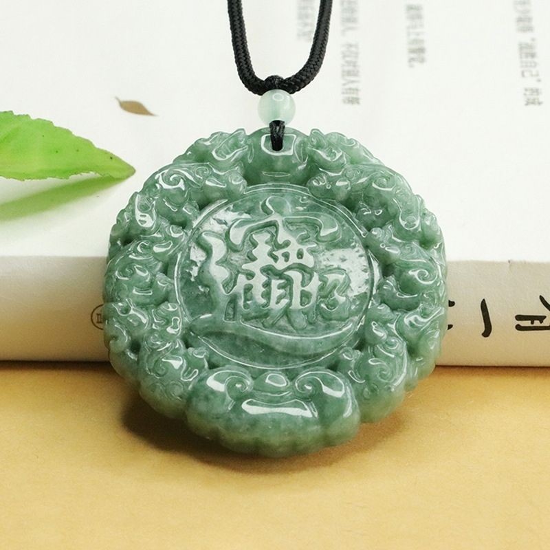 Liontin Pixiu Penarik Kekayaan Jade untuk Pria dan Wanita, Amulet Kedamaian dan Ketenangan