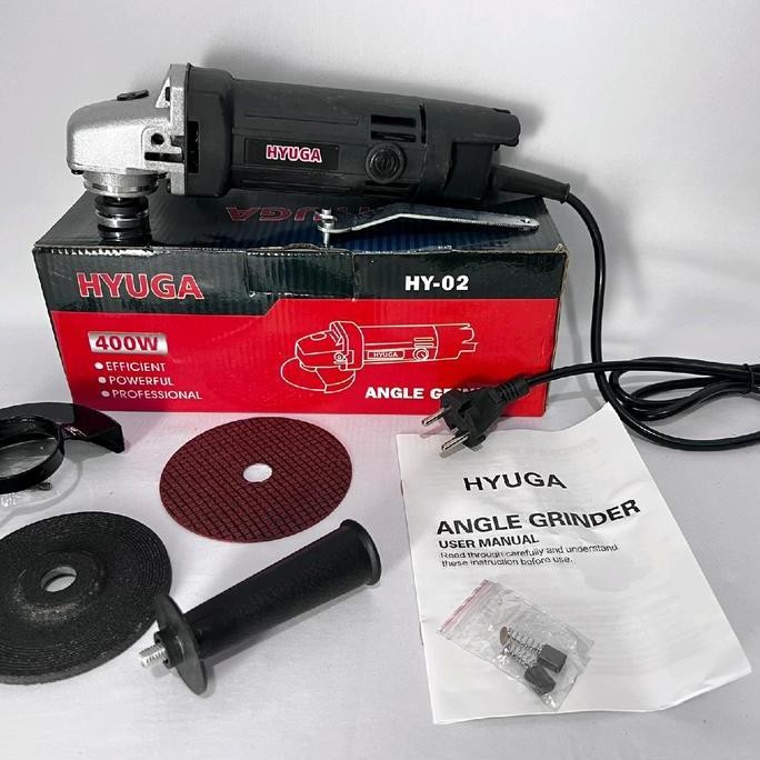 Gerinda Tangan Hyuga By Uchiha Angle Grinder Mesin Potong Keramik Besi Ori - Low Watt 400W