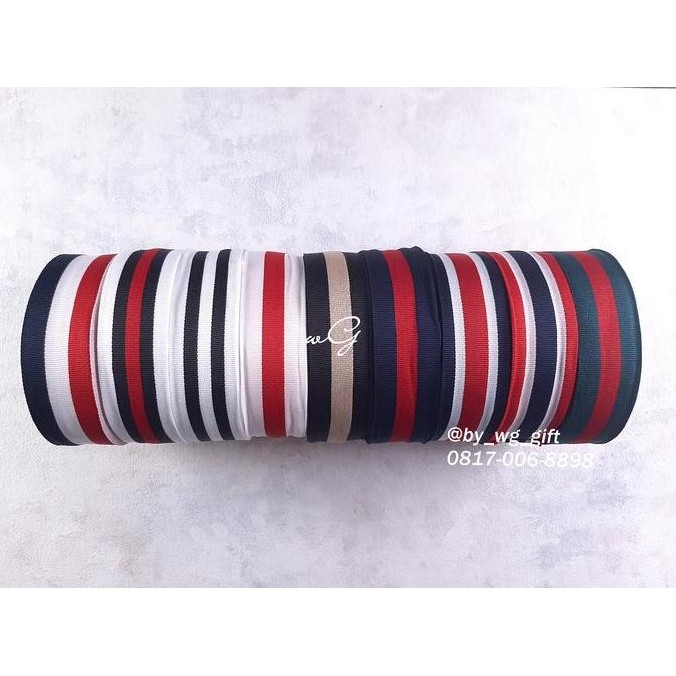 

Baru Pita Grosgrain Motif Campur - Lebar 3.8cm Panjang 28.5 Yard - Pita Kado Hias