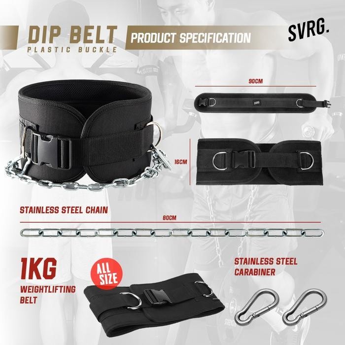 Premium Dip Belt | Pull Up Belt | Gym & Fitness | Sabuk Pull Up Original Dan Terpercaya