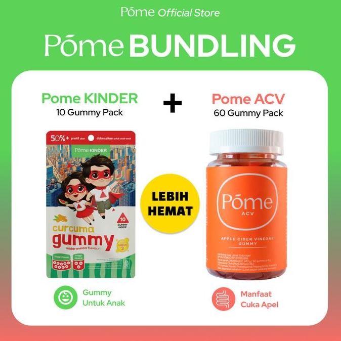 

TERMURAH - POME BUNDLING (Pome ACV 1 Botol & Pome KINDER 1 Sachet) - Lebih Hemat!