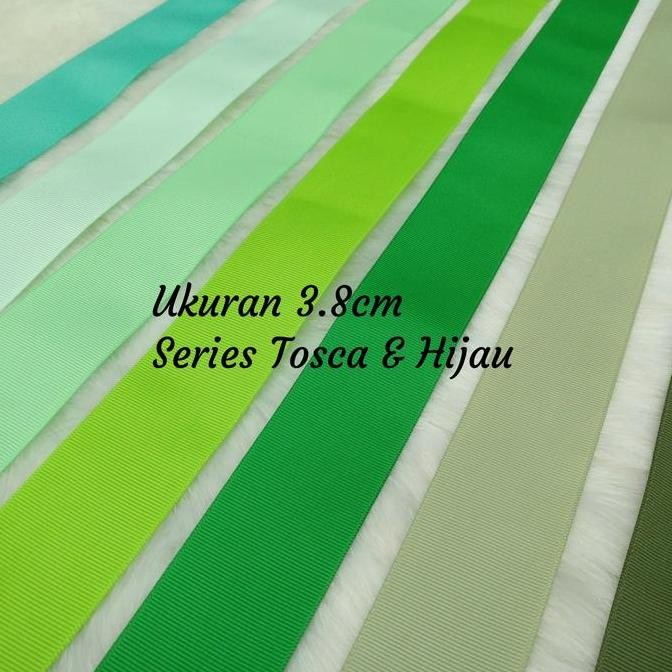 

Baru Pita Grosgrain Polos 38mm x 100 Yard Ribbon Dekorasi Kado & Craft