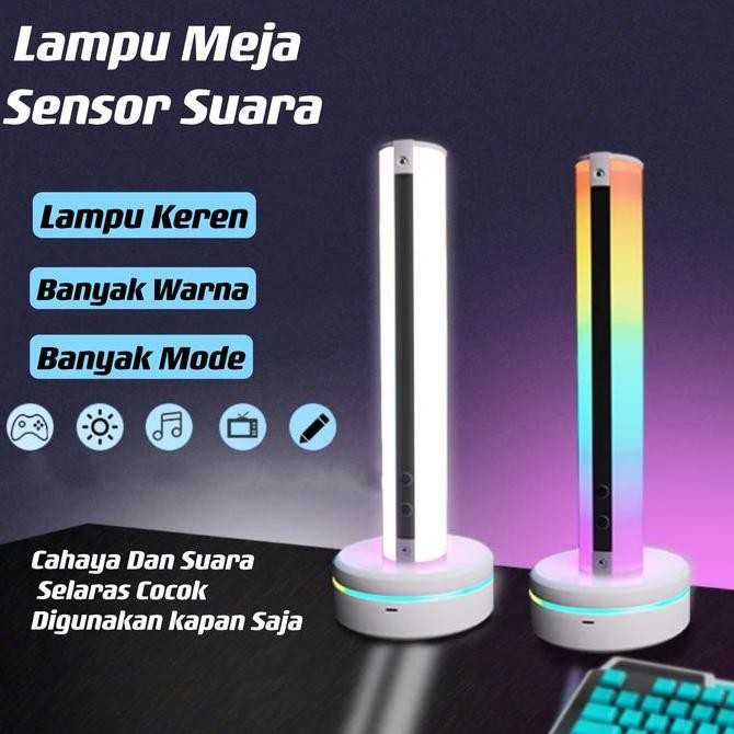 Lampu Led Rgb Bar Strip Spectrum Audio Indicator Music Sound Control Lamp Music Atmosphere Light/Lam