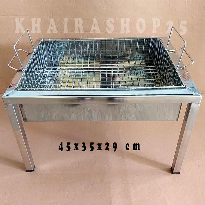 WAJAN PENGGORENGAN DONAT CHICKEN KENTANG AYAM DEEP FRYER KOTAK STAINLESS SERBA GUNA