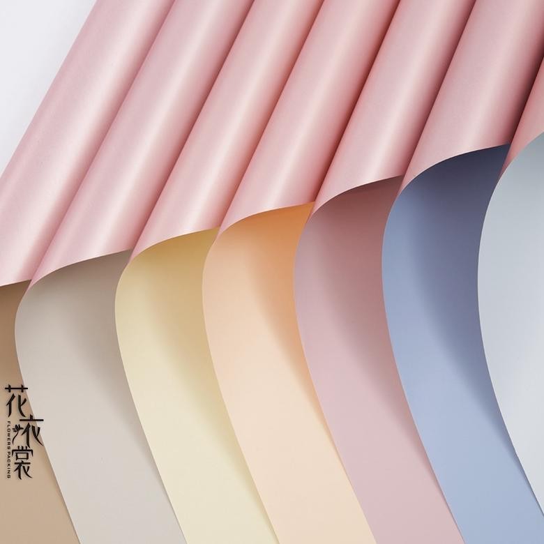 

[20 Lembar] Flower Wrapping Paper Varian Bi Color Pink Rosegold Premium Florist Kertas Buket Bunga Cellophane Premium Quality Merek Sinowrap [GRADE A] aSt