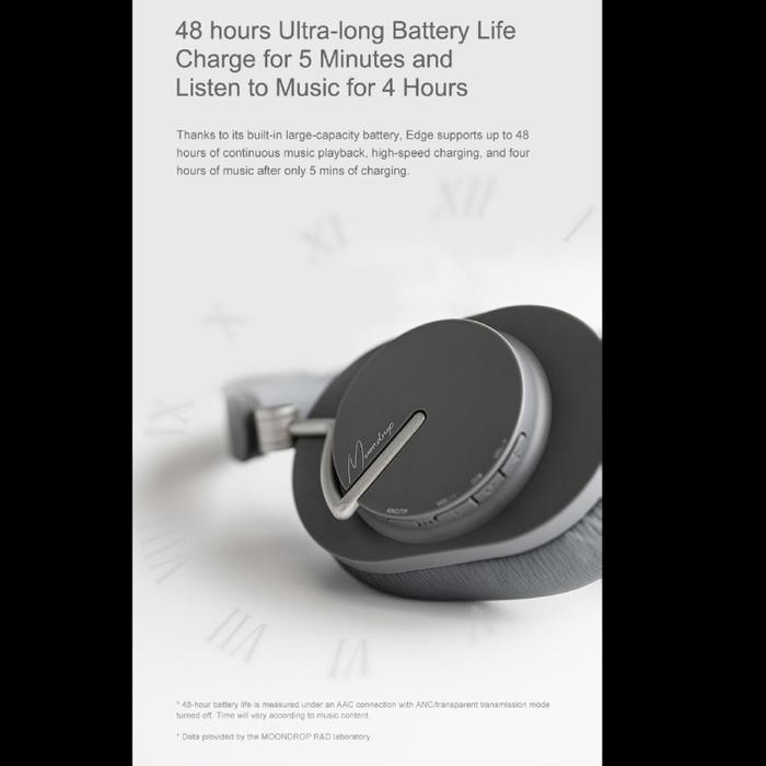 Moondrop Edge Portable Wireless Hybrid Active Noise Cancelling Anc Headphone Original Original Dan T