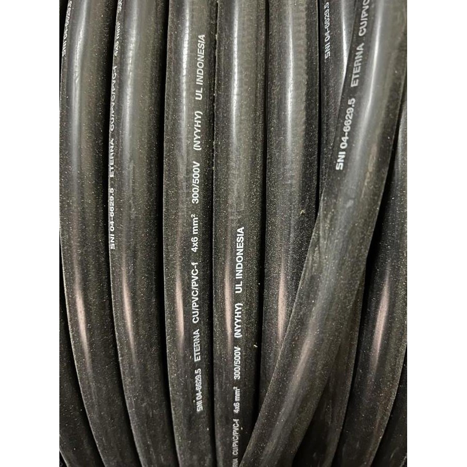 (Allthebest) Kabel serabut NYYHY 4 x 6 mm / 4x6 mm Eterna eceran per meter
