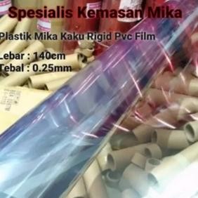 

Plastik Mika Kaku Rigid PVC Film 0.25mm X 140cm X 100cm aSt