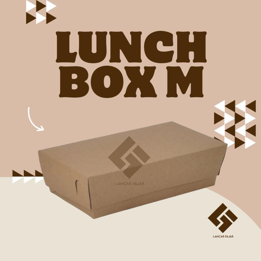 

[1 Dos] Lunch Box Kraft | Lunch Box M | Lunch Box L | Lunch Box Laminasi | Kotak Makan Lunch Box