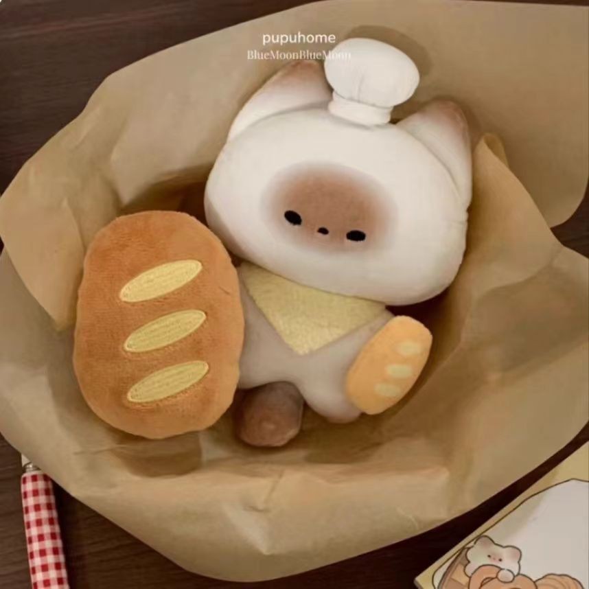 

[Pakaian bayi Alulu] [COD] Boneka roti panggang, boneka mewah lucu, boneka lembut super lucu, liontin hadiah gadis