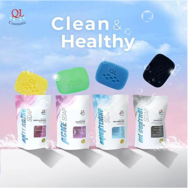 QL Cosmetic Soap - Sabun Pembersih Wajah - 80gr - Oil Control