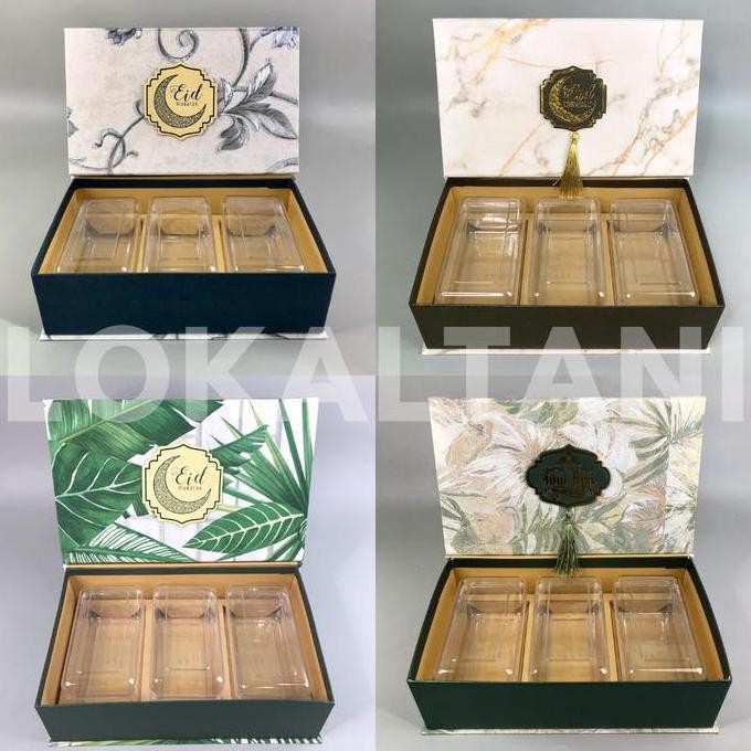 

Ready Box Cookies 3 Toples HardTop 350gr Paket Lebaran Hampers Kue Kering