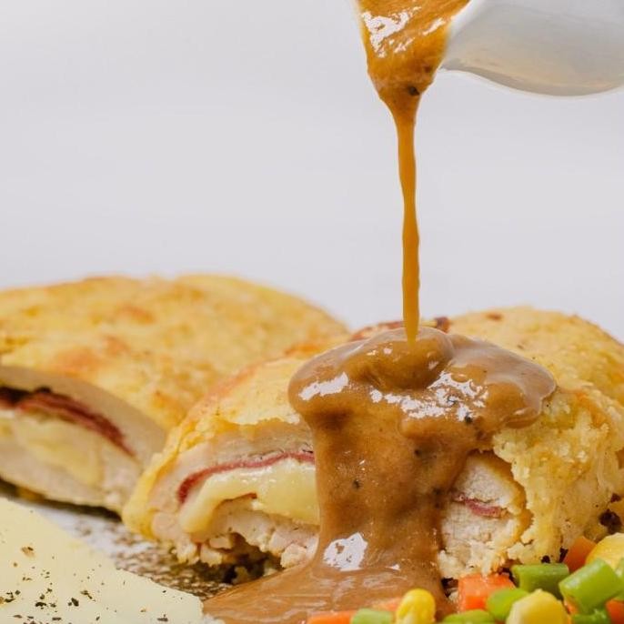 

(Allthebest) Grilled Chicken N` Oat Cordon Bleu (NOT FRIED). HEALTHY DIET CATERING