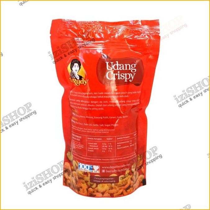 

(Allthebest) UDANG CRISPY Kemasan POUCH Khas Bu Rudy