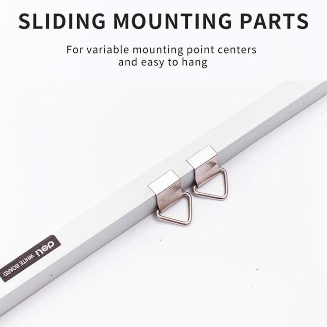 

Siap Kirim Deli Whiteboard Gantung Magnetik 45x60cm E39032A - Aluminium Frame