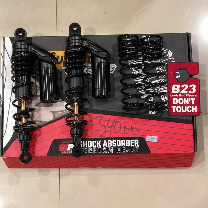 Promo shock ride it gp supreme black series bebek 340mm double klik kompresi COD
