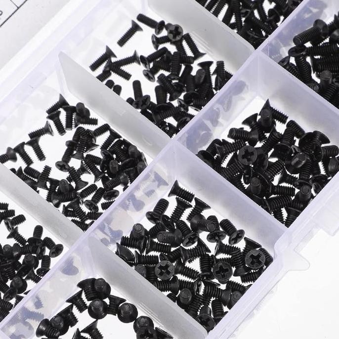 500Pcs Baut Laptop Set Baut Notebook Baut Leptop Baut Laptop Untuk Lenovo Asus Acer Dell Hp Toshiba