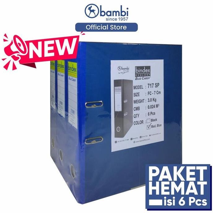 

Promo Ordner Bindex Ecology Folio Jumbo 75Mm - Isi 6Pcs Hemat - Eco Friendly