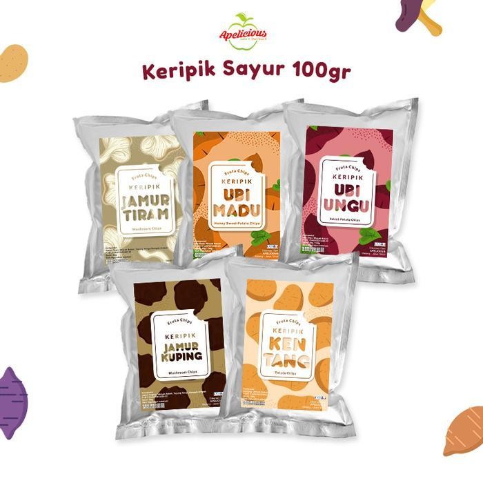 

Ccf Apelicious Keripik Buah / Keripik Sayur Kripik Buah Apel Nangka Salak Pisang Fruta 100 Gram - Food